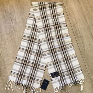 NWT James Pringle Weavers Cream/Tan Scarf